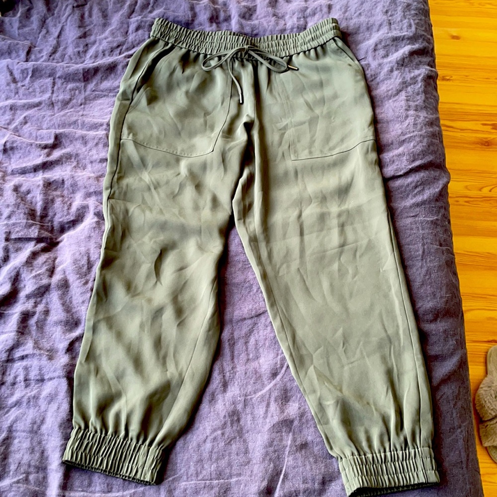 Ann Taylor Medium Joggers Green